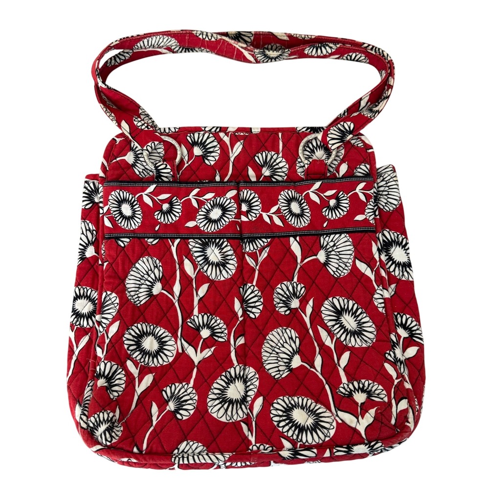 Vera Bradley Retired Deco Daisy Tote‎ Bag Red/Black